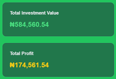 Investment Calculator Results
